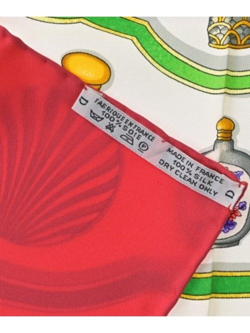 Hermes Bandana Scarf White - Picture 6 of 6